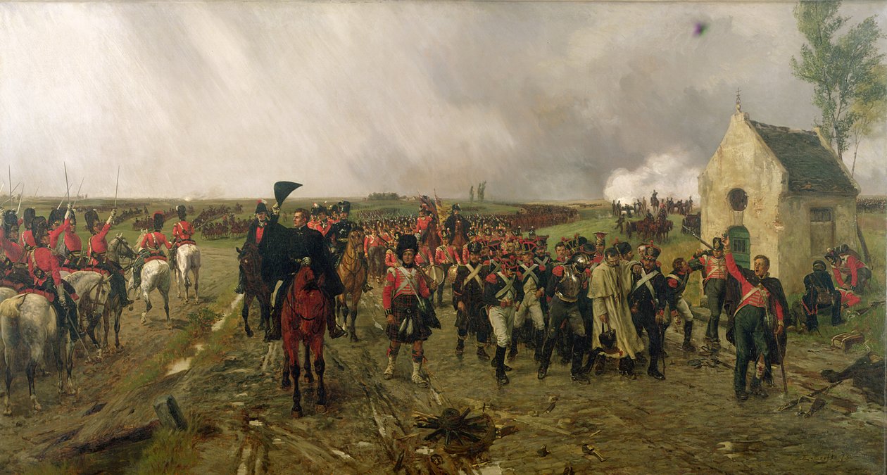 Wellingtons Marsch von Quatre Bras nach Waterloo, 1878 von Ernest Crofts