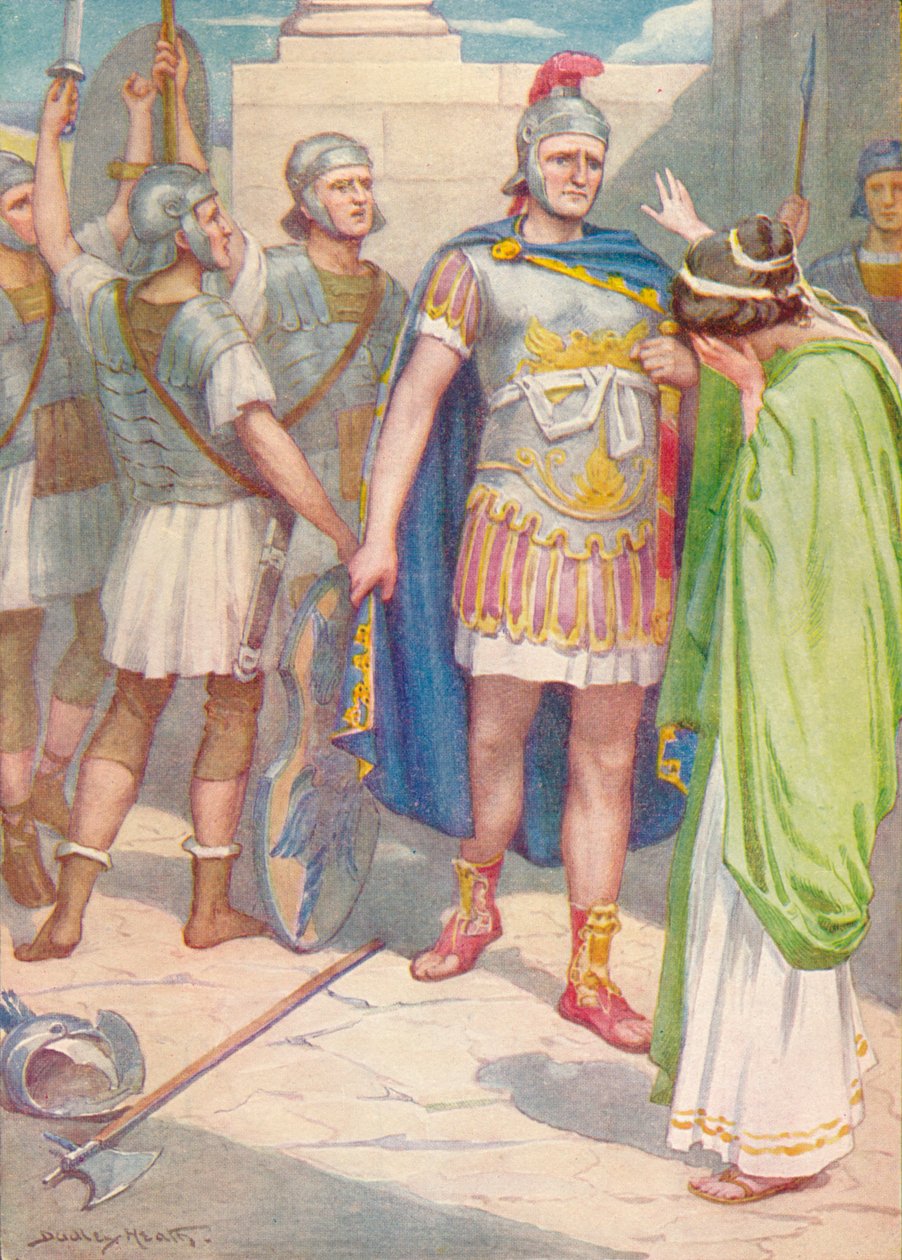 Die Trauer der Schwester des Horatius, ca. 1912 von Ernest Dudley Heath