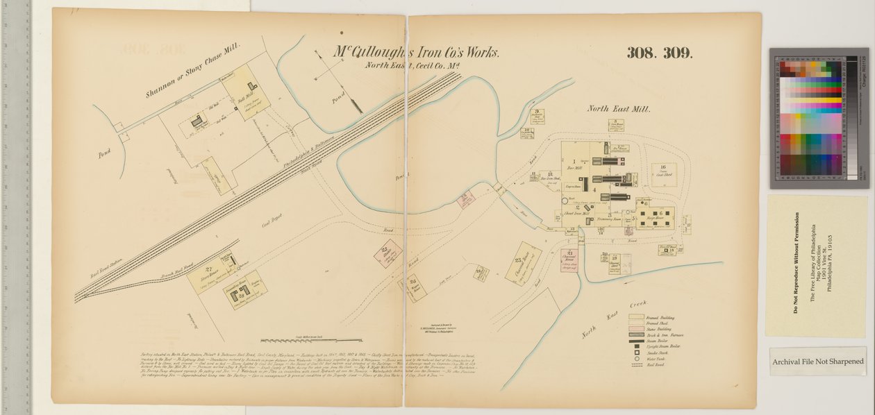 McCulloughs Iron Co., Northeast Creek, Maryland, Hexamer General Surveys von Ernest Hexamer