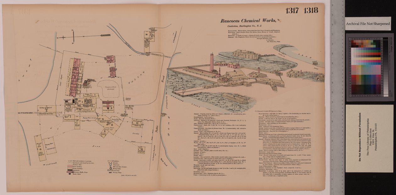 Band 14, Rancocas Chemical Works, Hexamer General Surveys, Burlington, New Jersey, 1878 von Ernest Hexamer