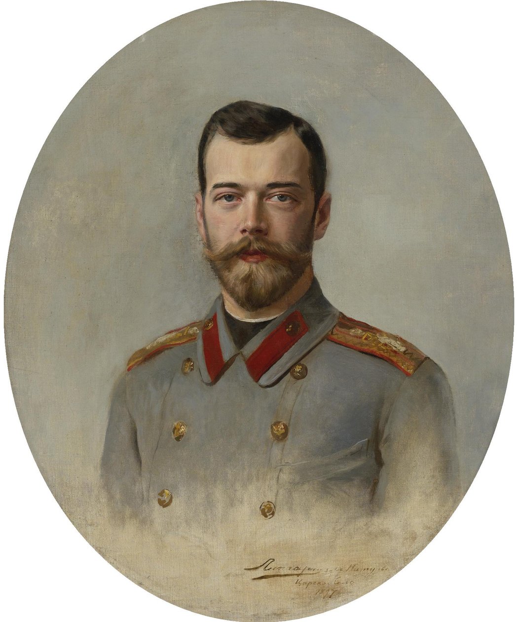 Porträt von Kaiser Nikolaus II. 1868-1918, 1897 von Ernest Karlovich Liphart