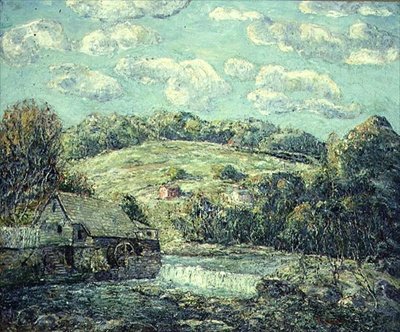 Die alte Mühle, Wilton, Connecticut von Ernest Lawson