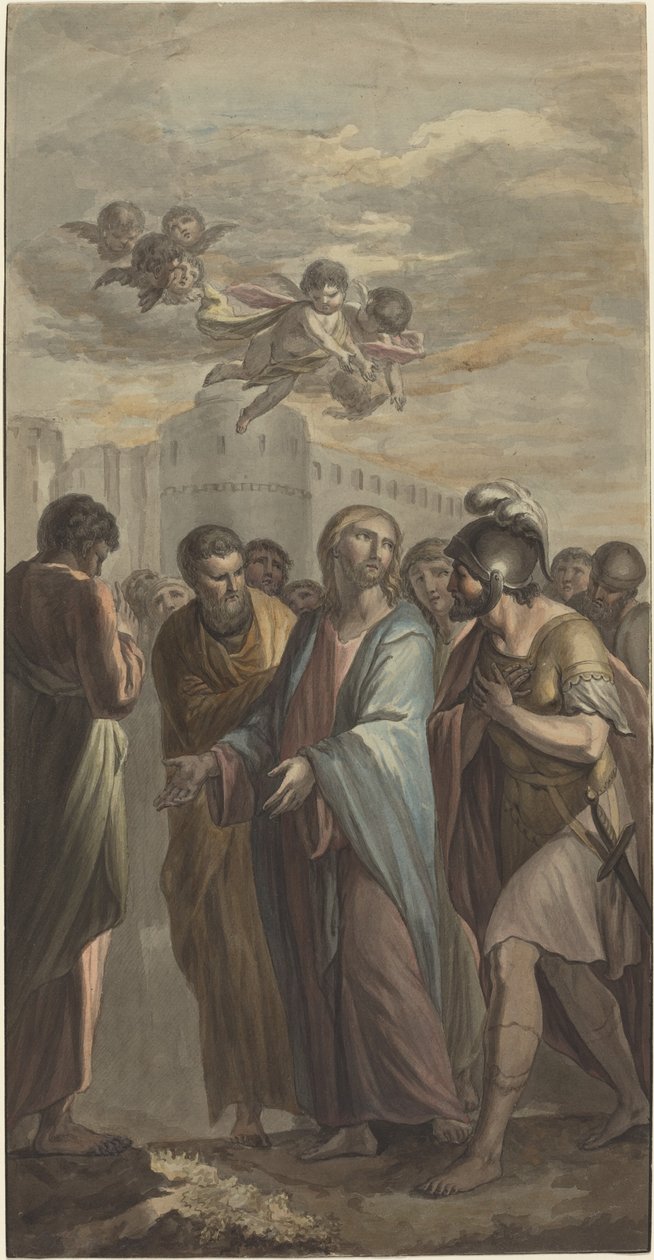 Christus mit Aposteln und einem römischen Soldaten von Ernest Zacharias Platner