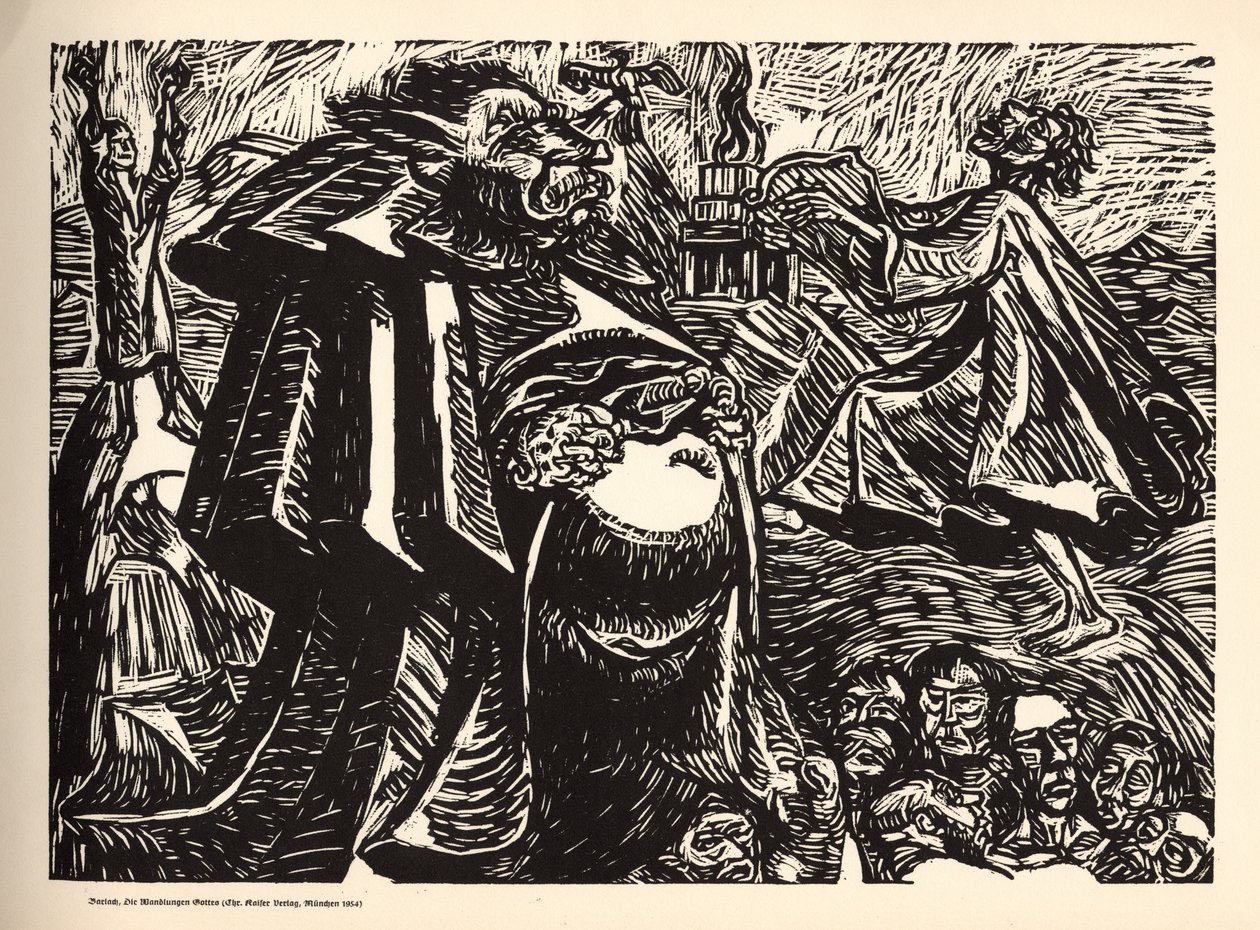 Die Wandlungen Gottes - 5 - Gott Bauch von Ernst Barlach