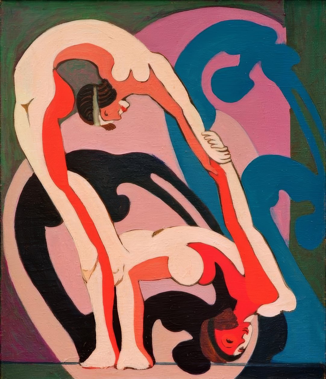 Akrobatenpaar – Plastik von Ernst Ludwig Kirchner
