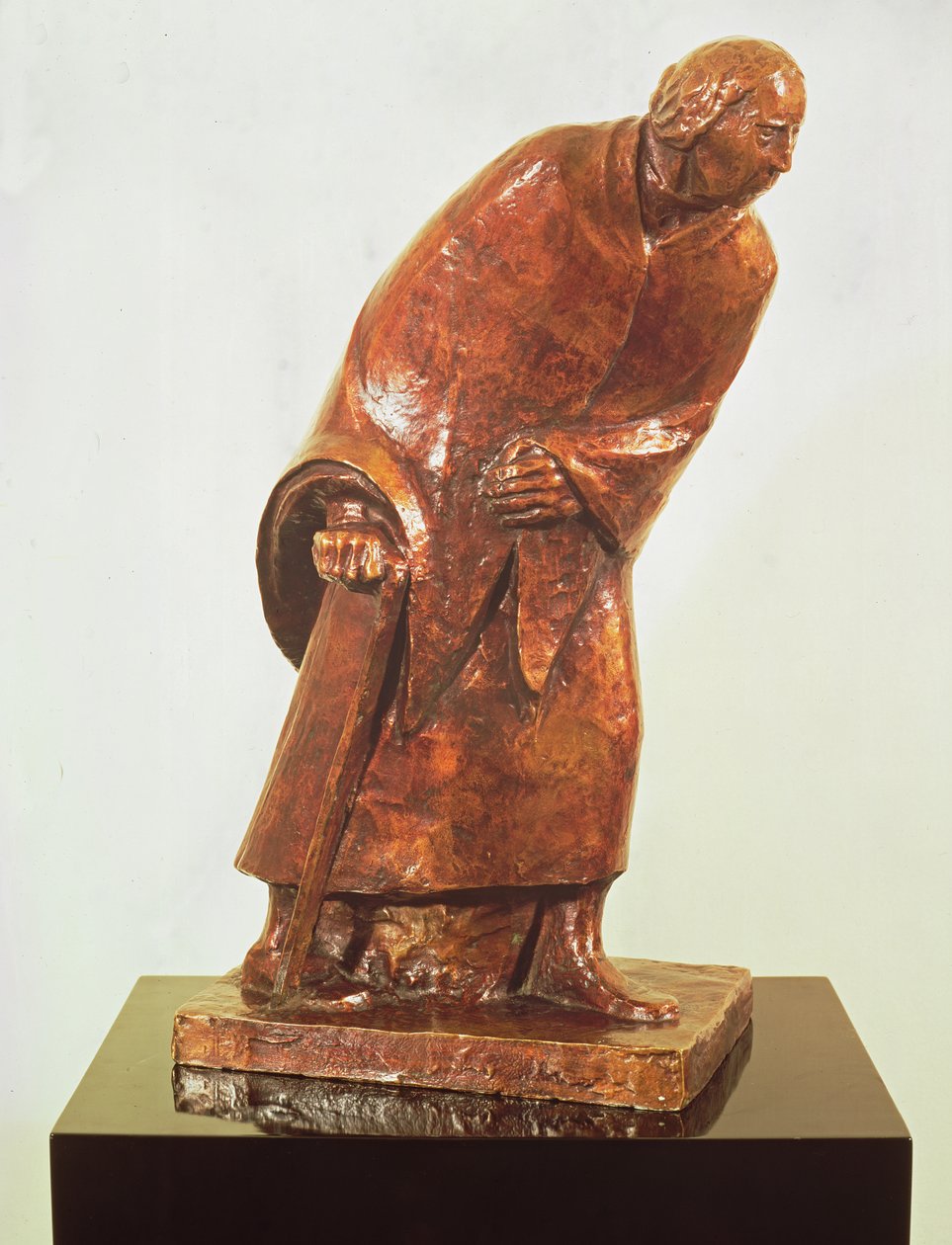 Alte Frau mit Gehstock von Ernst Barlach