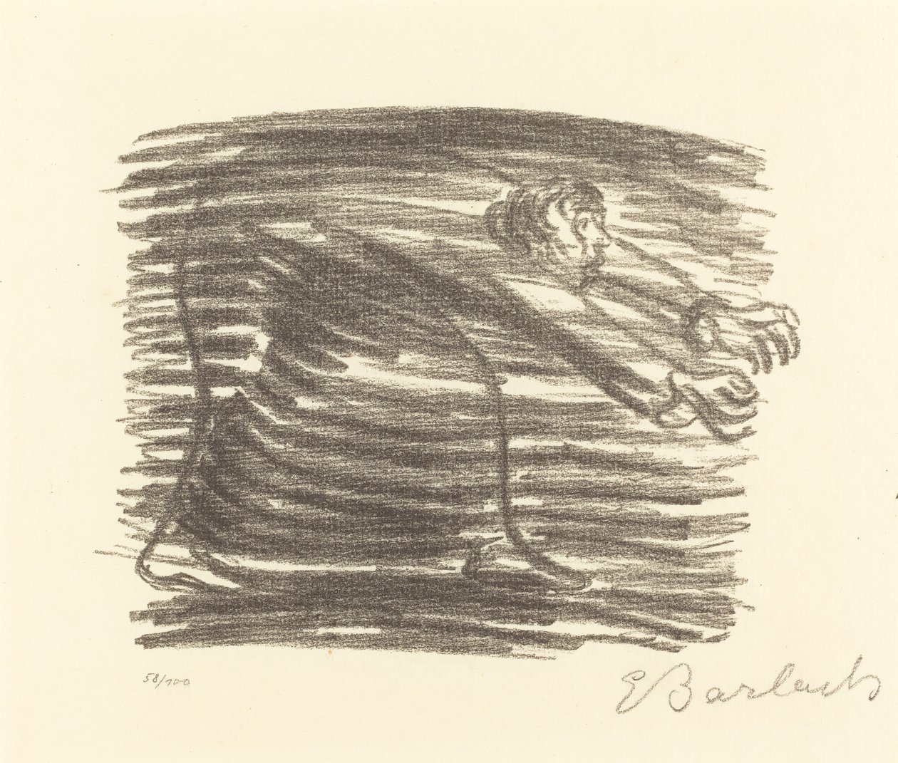 Spaziergang im Schatten, 1922 von Ernst Barlach