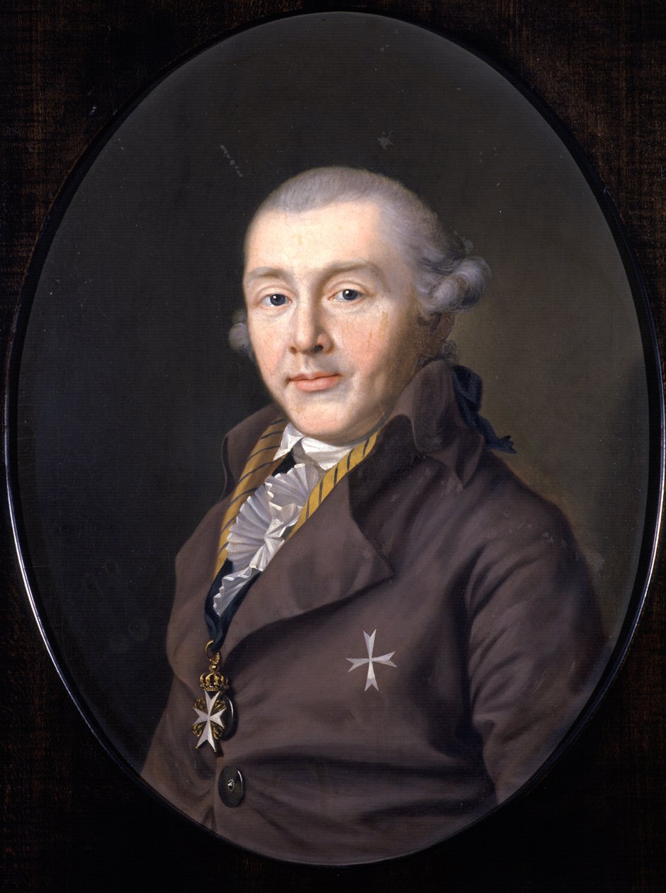 Porträt von Prinz August von Sachsen-Gotha-Altenburg, 1795 von Ernst Christian Specht
