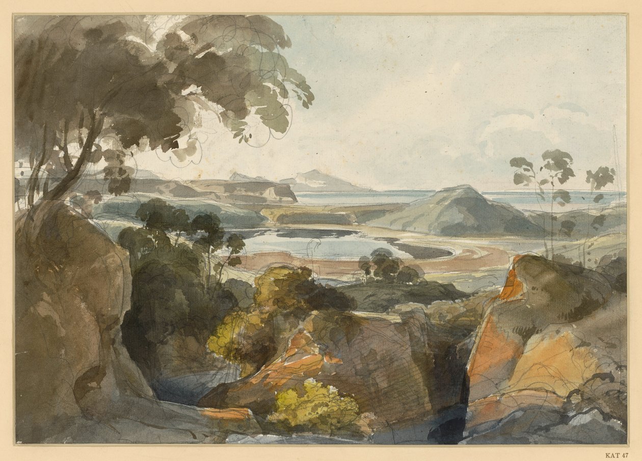 Italienische Küstenlandschaft von Ernst Fries