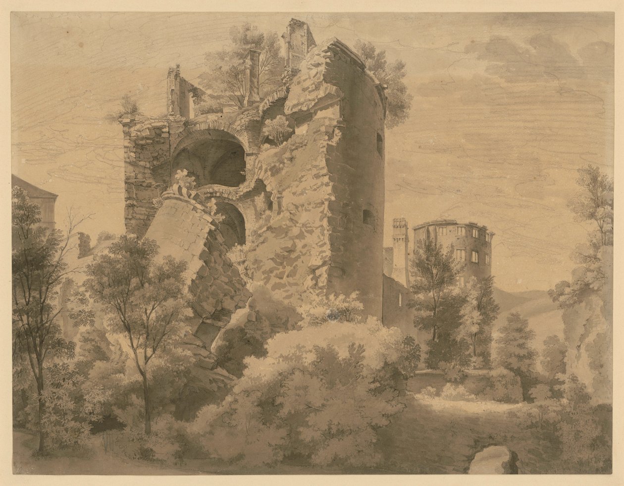 Türme des Schlosses von Heidelberg von Ernst Fries