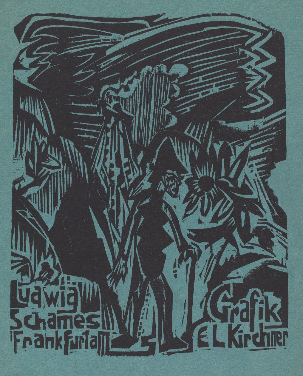 Ludwig Schames Frankfurt a. M. Grafik E. L. Kirchner Ludwig Schames Frankfurt a. M..., 1919-1920 von Ernst Ludwig Kirchner