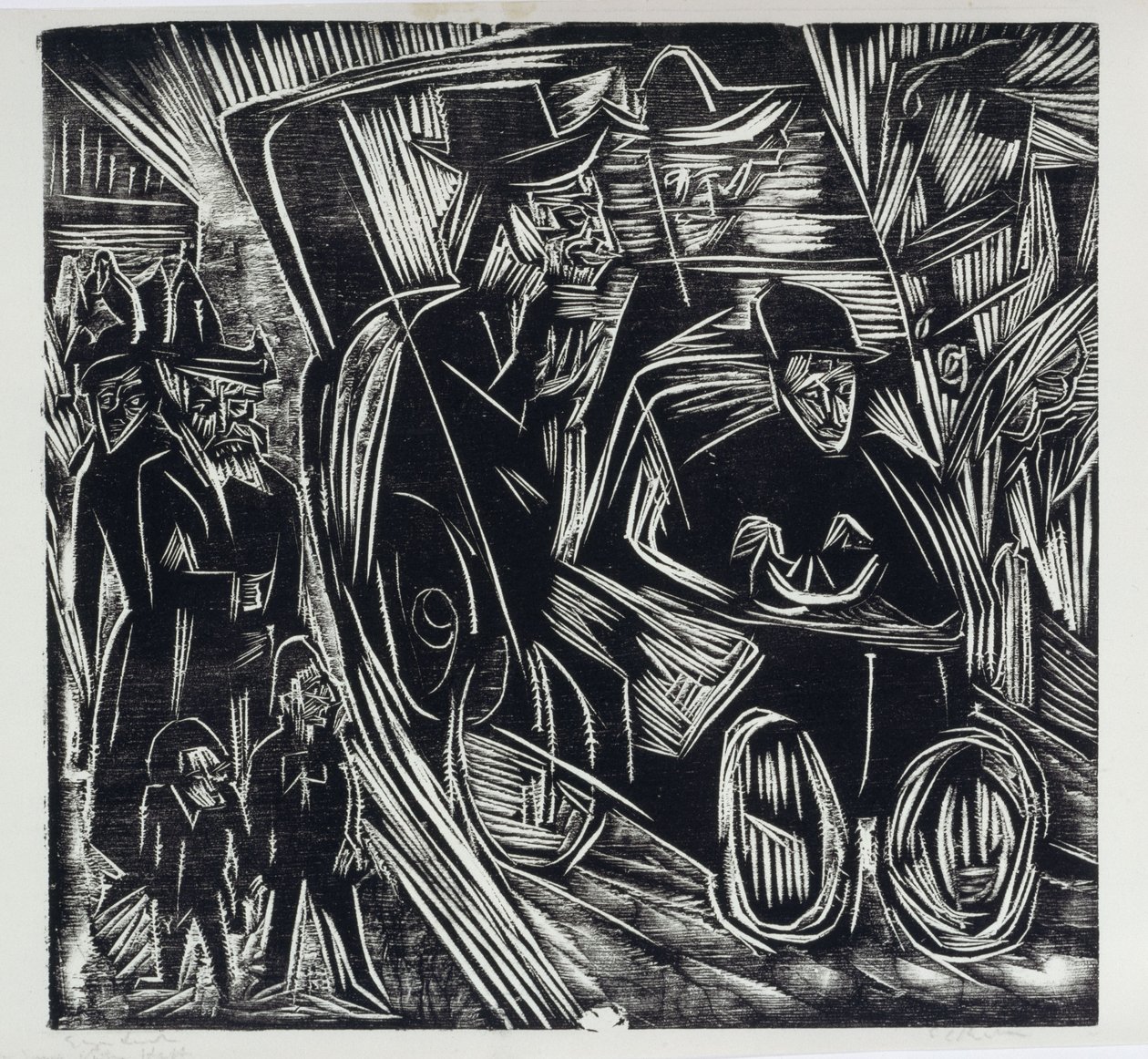 Absalom spricht Recht an seines Vaters statt von Ernst Ludwig Kirchner