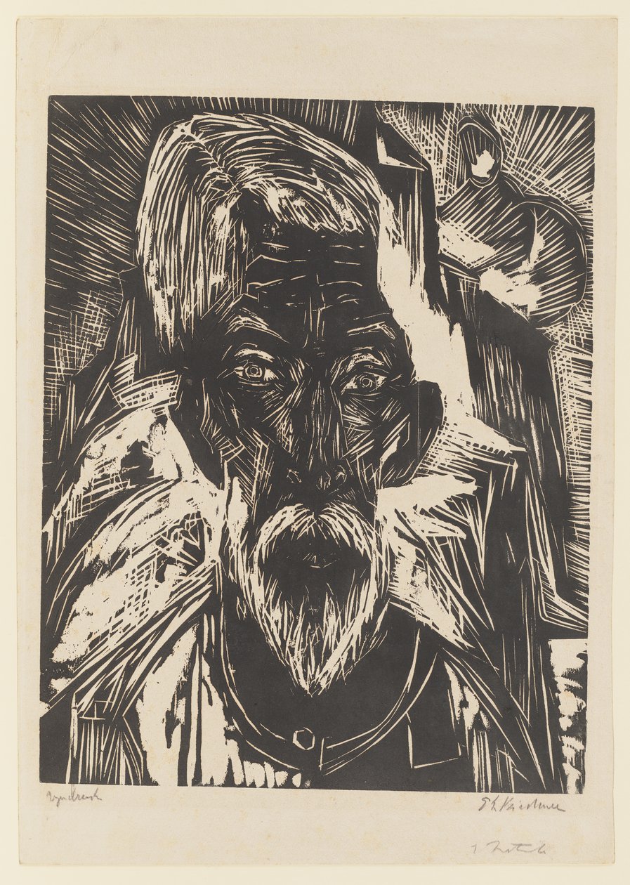 Alter Bauer – Kopf Senn R. von Ernst Ludwig Kirchner