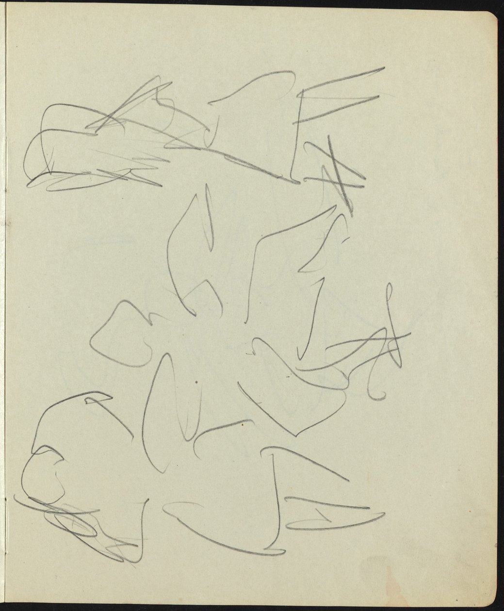 Tänzer und Darsteller (Seite aus einem Skizzenbuch) von Ernst Ludwig Kirchner