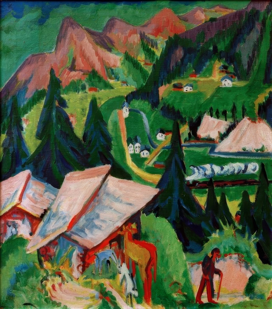 Der Junkerboden von der Stafel aus von Ernst Ludwig Kirchner