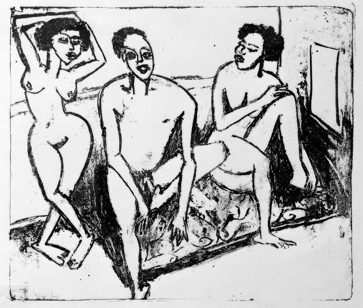 Drei schwarze Akte von Ernst Ludwig Kirchner