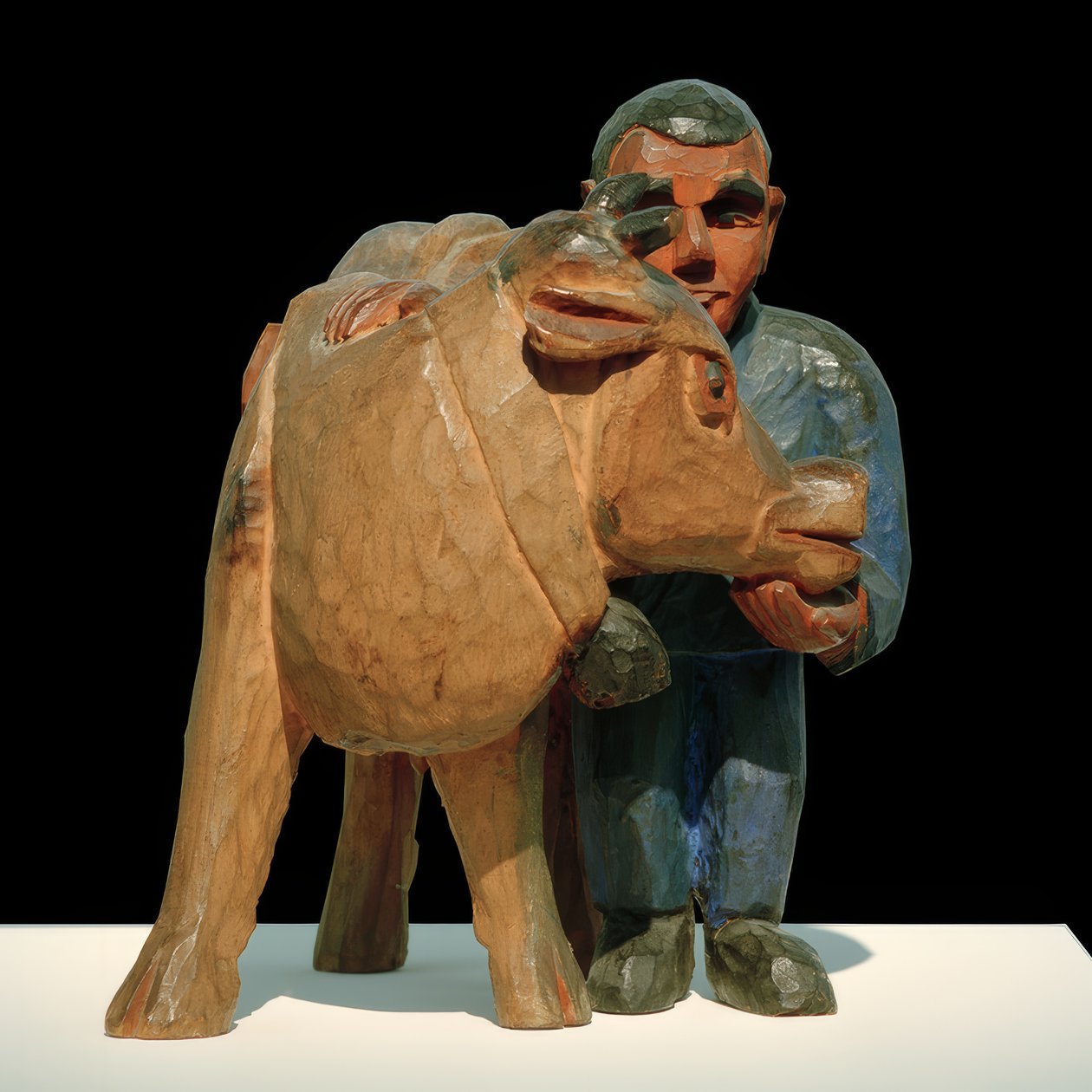 Bauer mit Kuh von Ernst Ludwig Kirchner