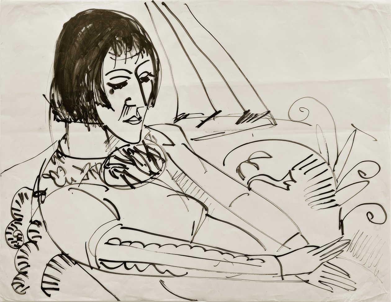 Sitzende (Erna) von Ernst Ludwig Kirchner