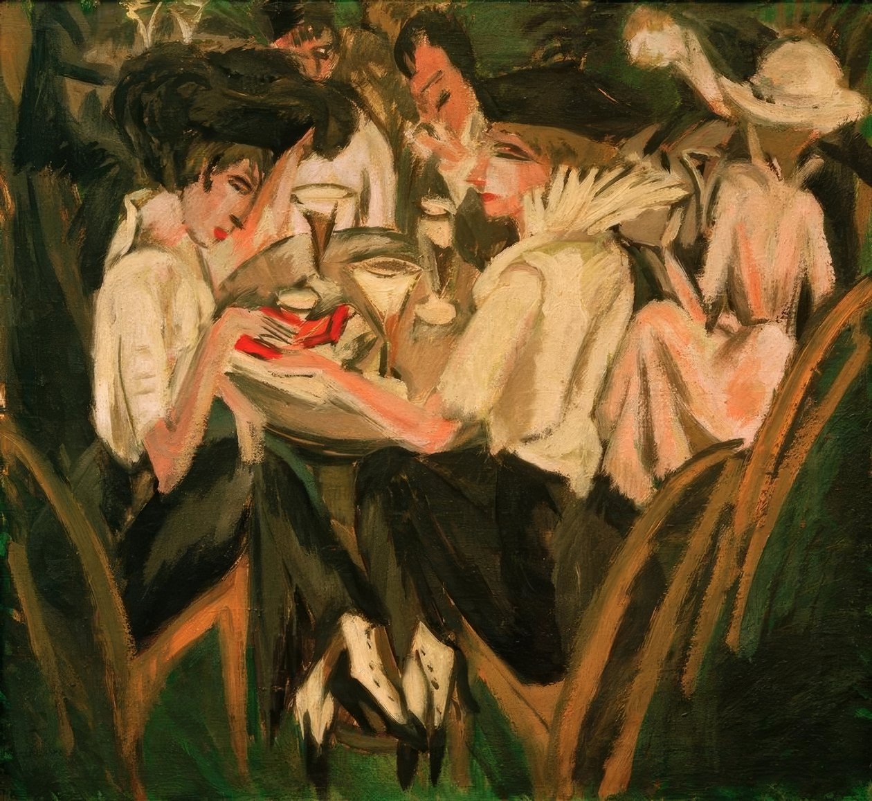 Im Café-Garten von Ernst Ludwig Kirchner