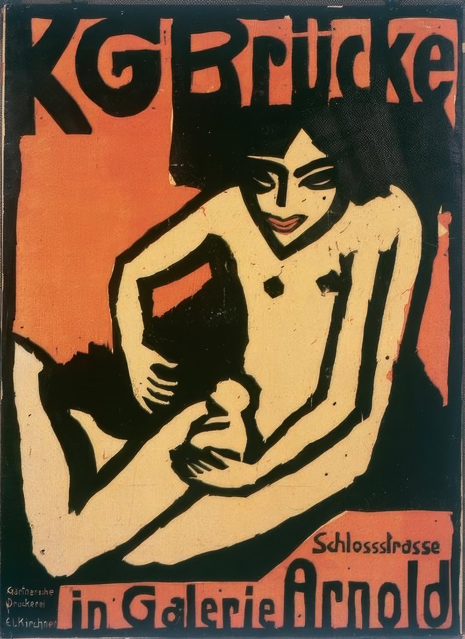 KG Brücke in Galerie Arnold von Ernst Ludwig Kirchner