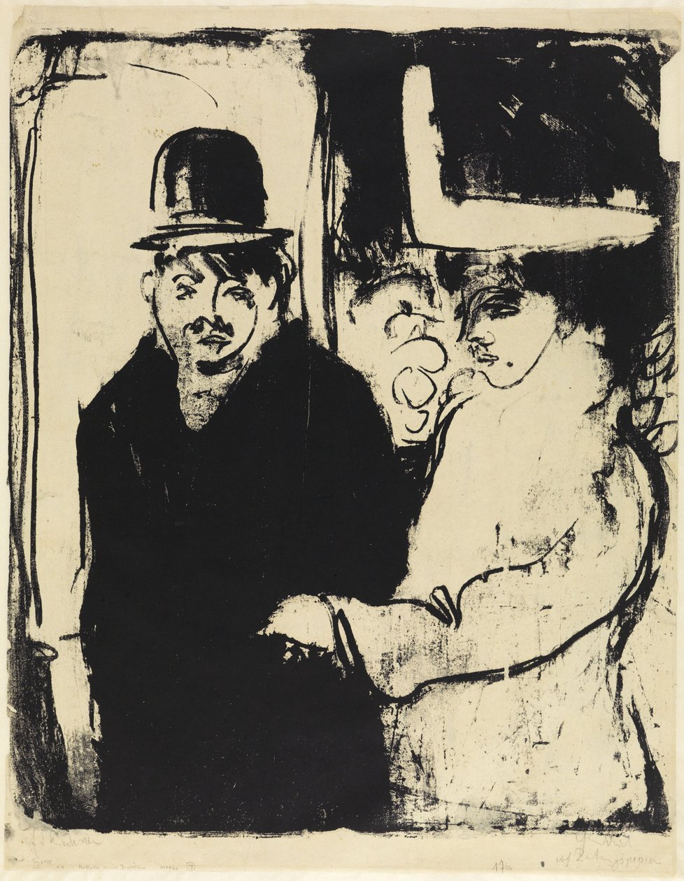 Kokotte und Zuhälter von Ernst Ludwig Kirchner