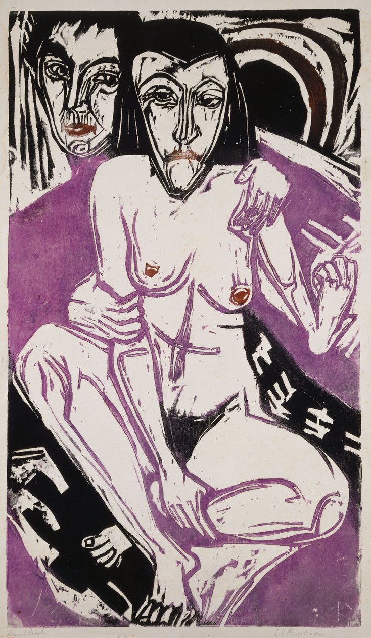 Melancholisches Mädchen, 1922 von Ernst Ludwig Kirchner