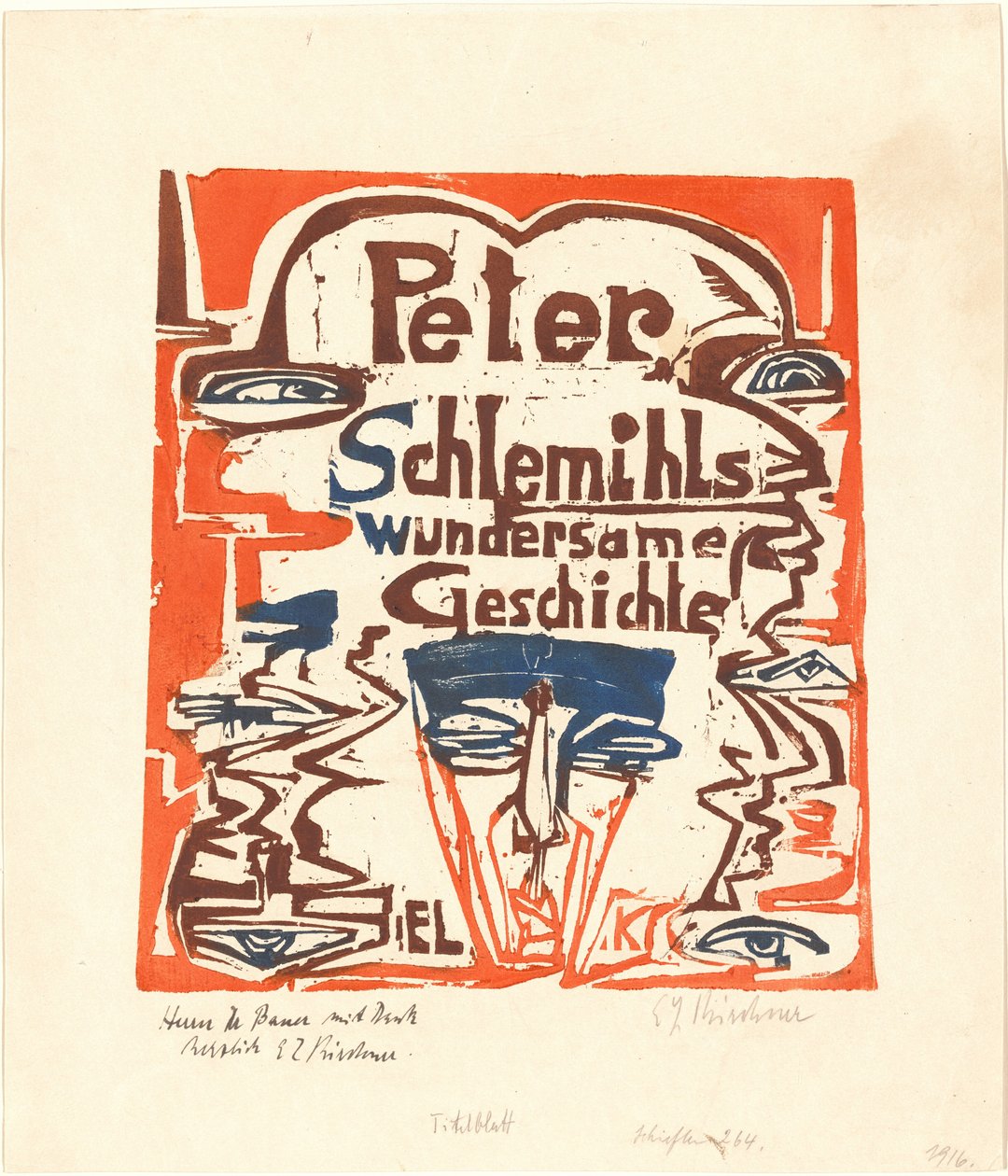 Peter Schlemihls wundersame Geschichte (Titelblatt) von Ernst Ludwig Kirchner