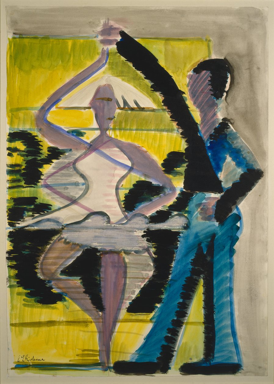 Pirouettierende Tänzerin, ca. 1931-32 von Ernst Ludwig Kirchner