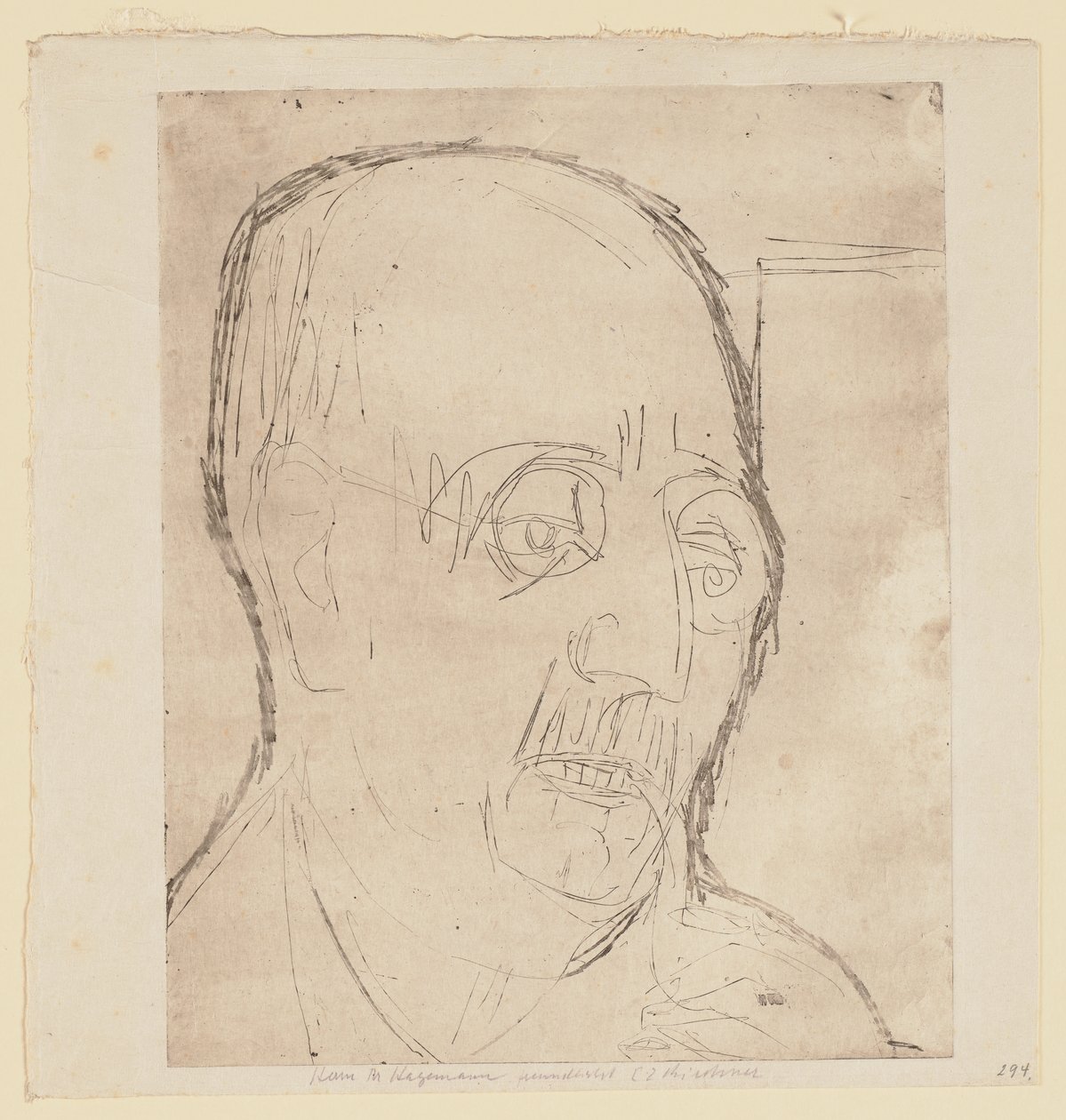 Porträt Carl Hagemann von Ernst Ludwig Kirchner