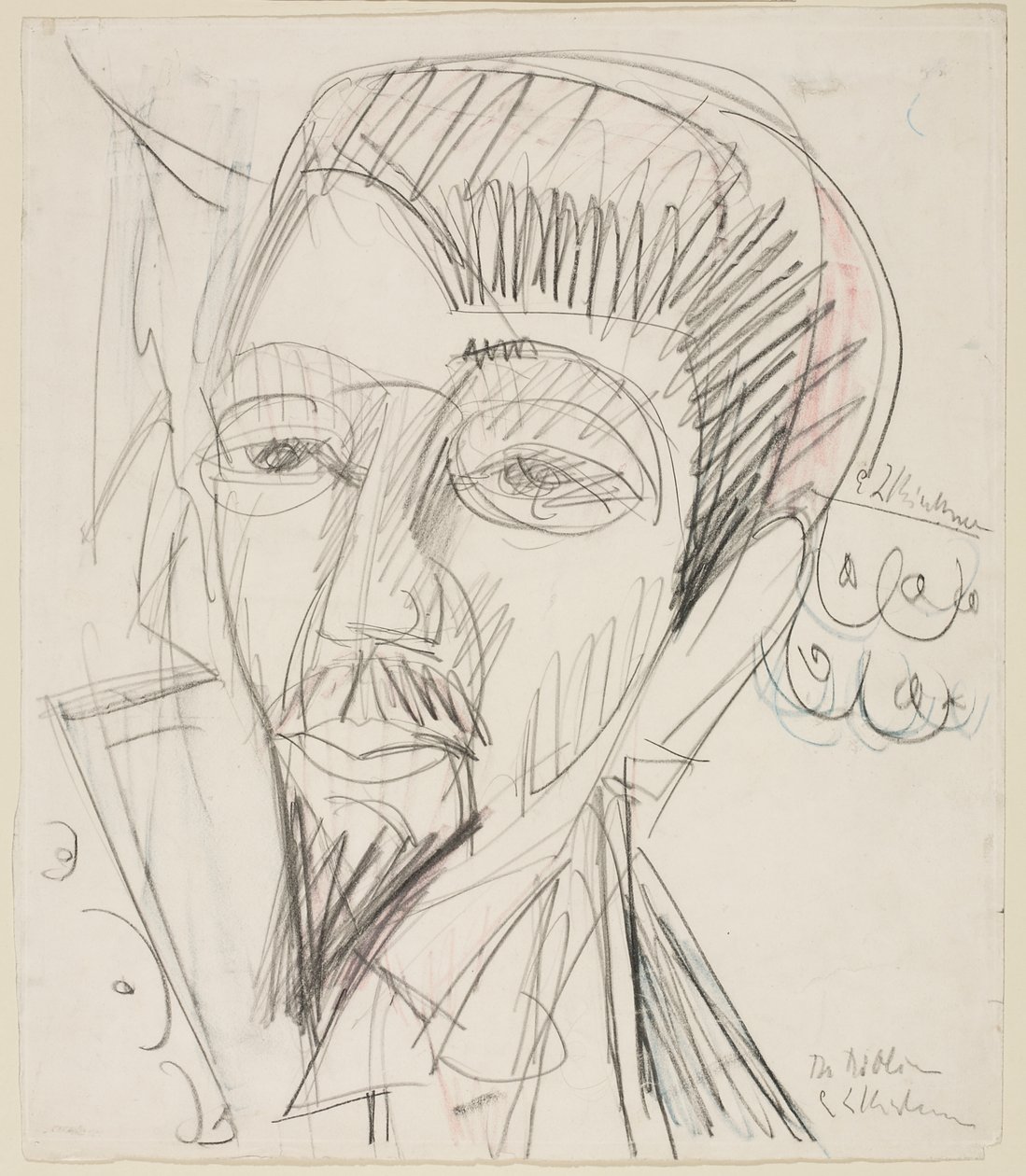 Porträt von Alfred Döblin von Ernst Ludwig Kirchner