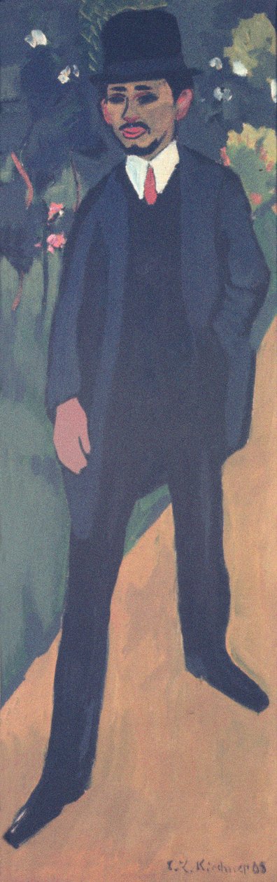 Porträt von Erich Heckel, 1911 von Ernst Ludwig Kirchner