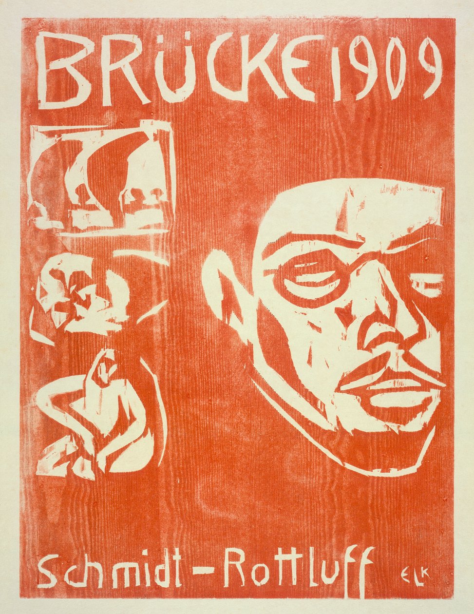 Porträt von Schmidt-Rottluff, 1909 von Ernst Ludwig Kirchner