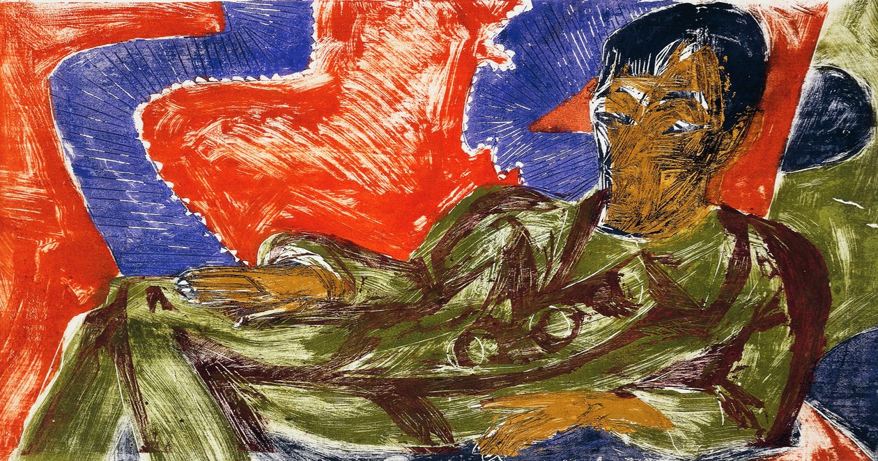 Porträt des Malers Otto Mueller von Ernst Ludwig Kirchner