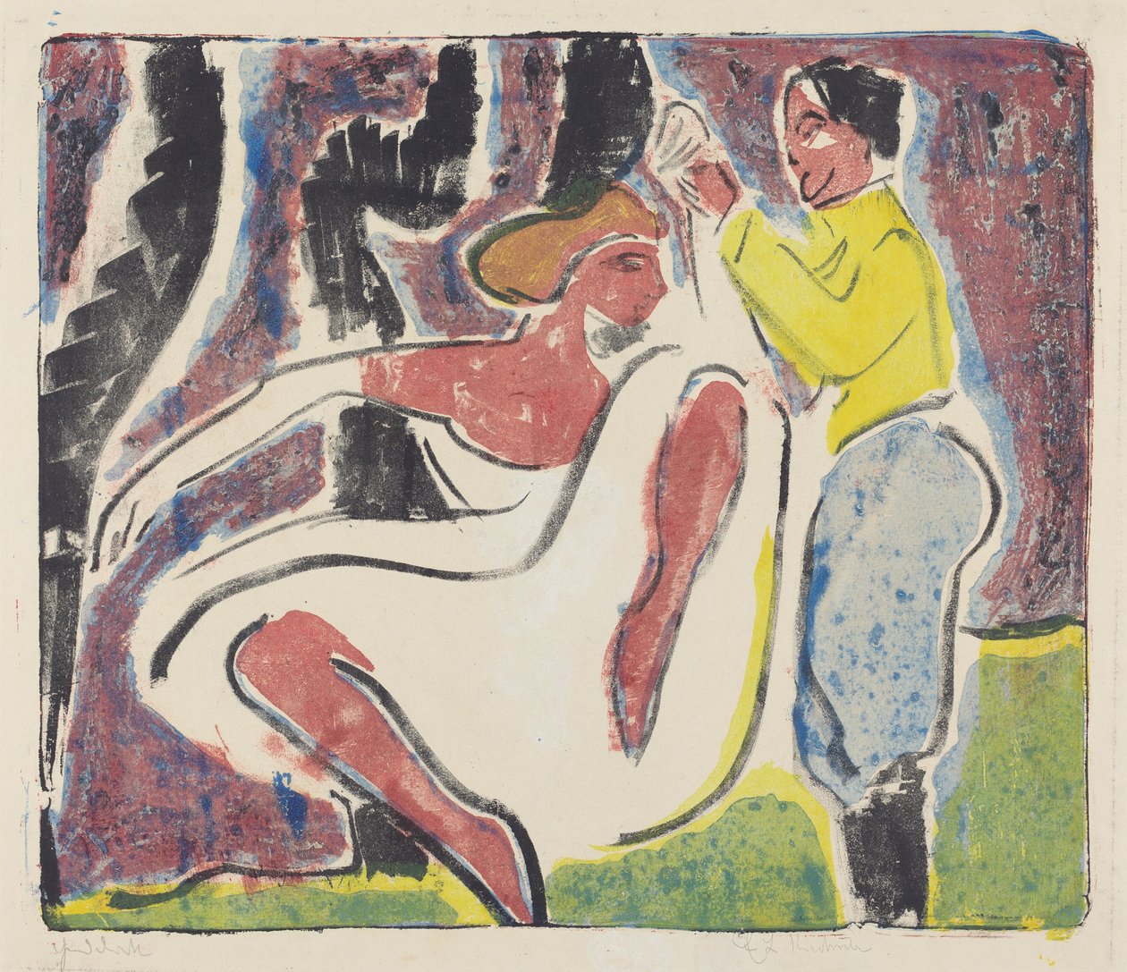 Russische Tänzer von Ernst Ludwig Kirchner