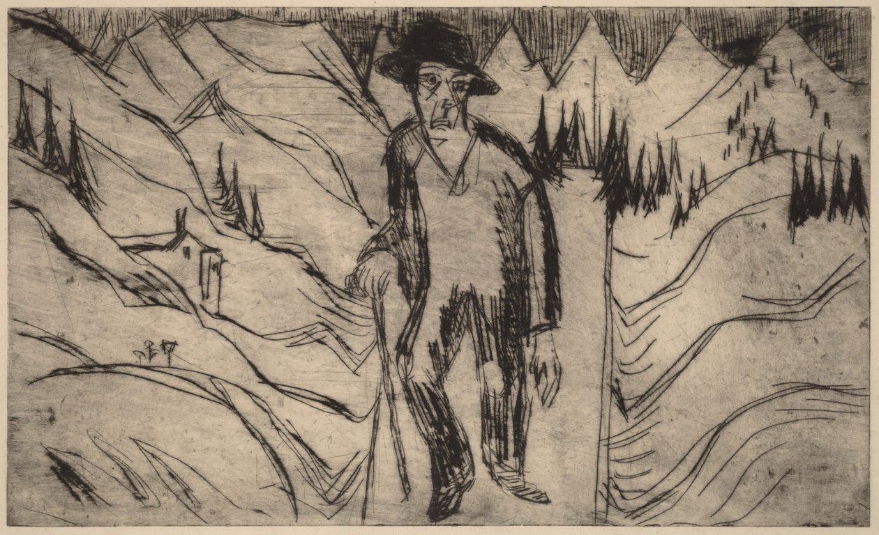 Der Wanderer von Ernst Ludwig Kirchner