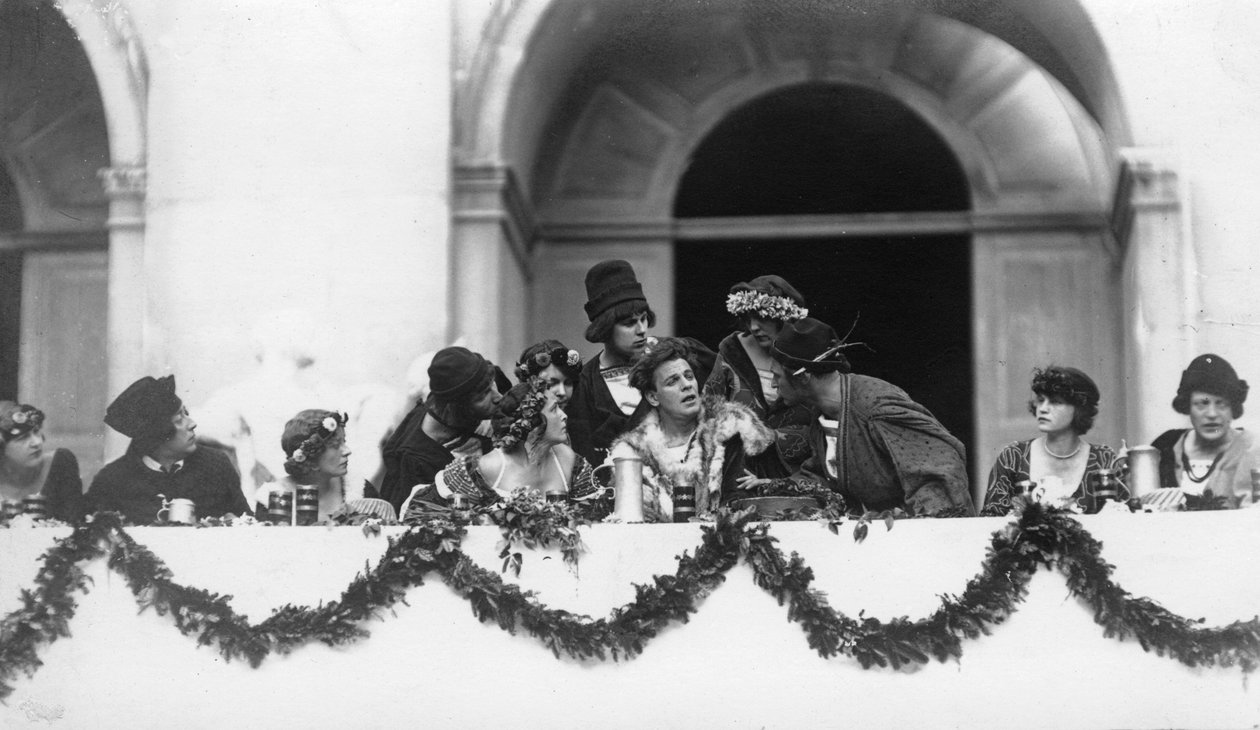 Aufführung von Jedermann, Salzburger Festspiele, Österreich, 20. Jahrhundert von Ernst Maier