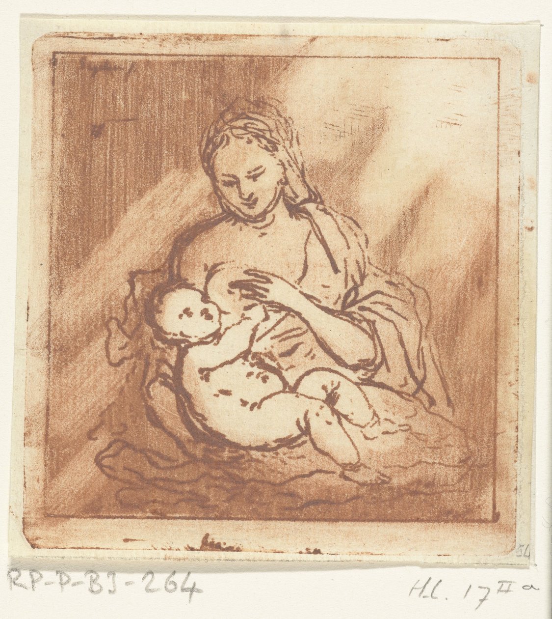 Maria gibt Christus die Brust von Ernst Willem Jan Bagelaar