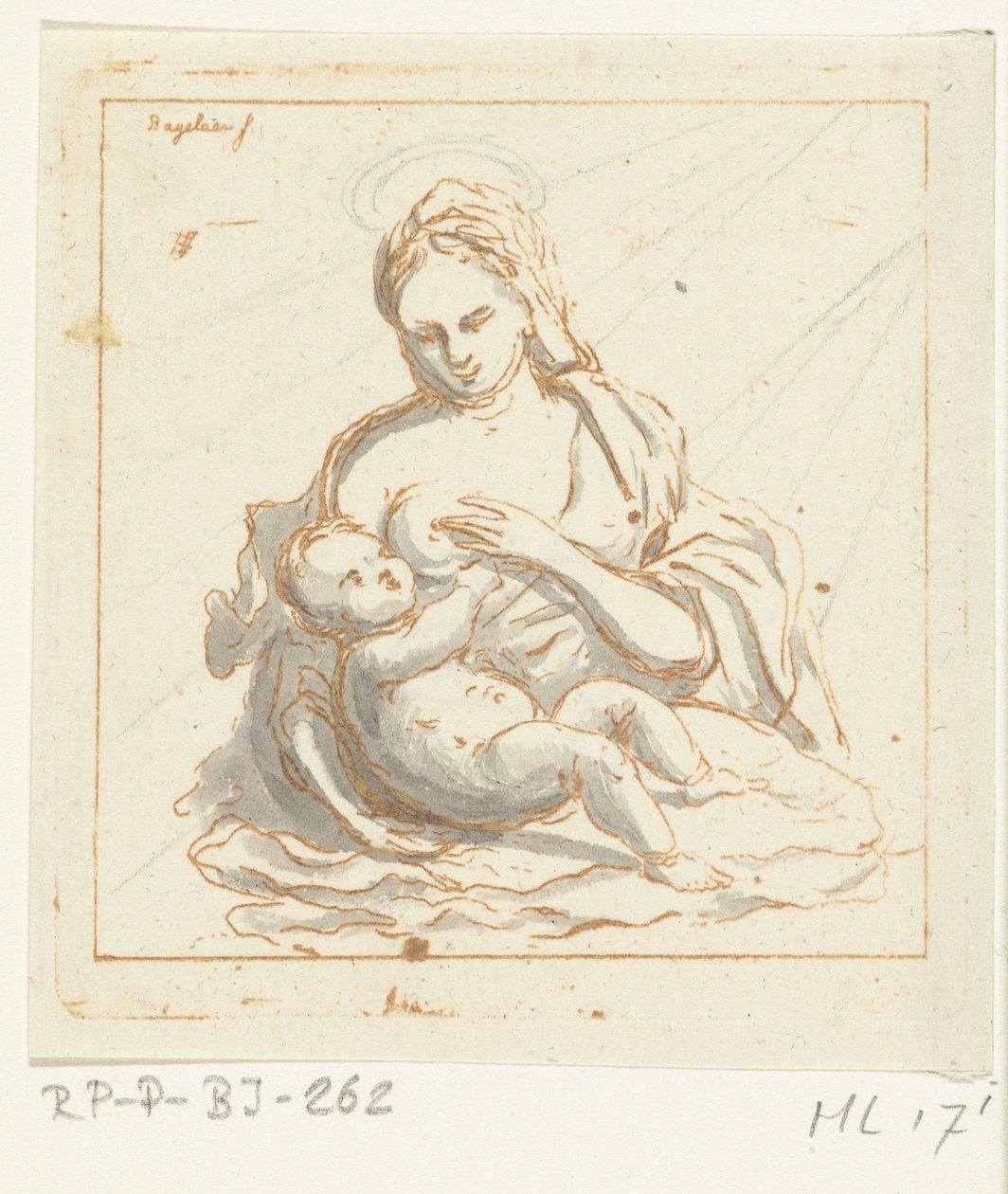 Maria gibt Christus die Brust von Ernst Willem Jan Bagelaar