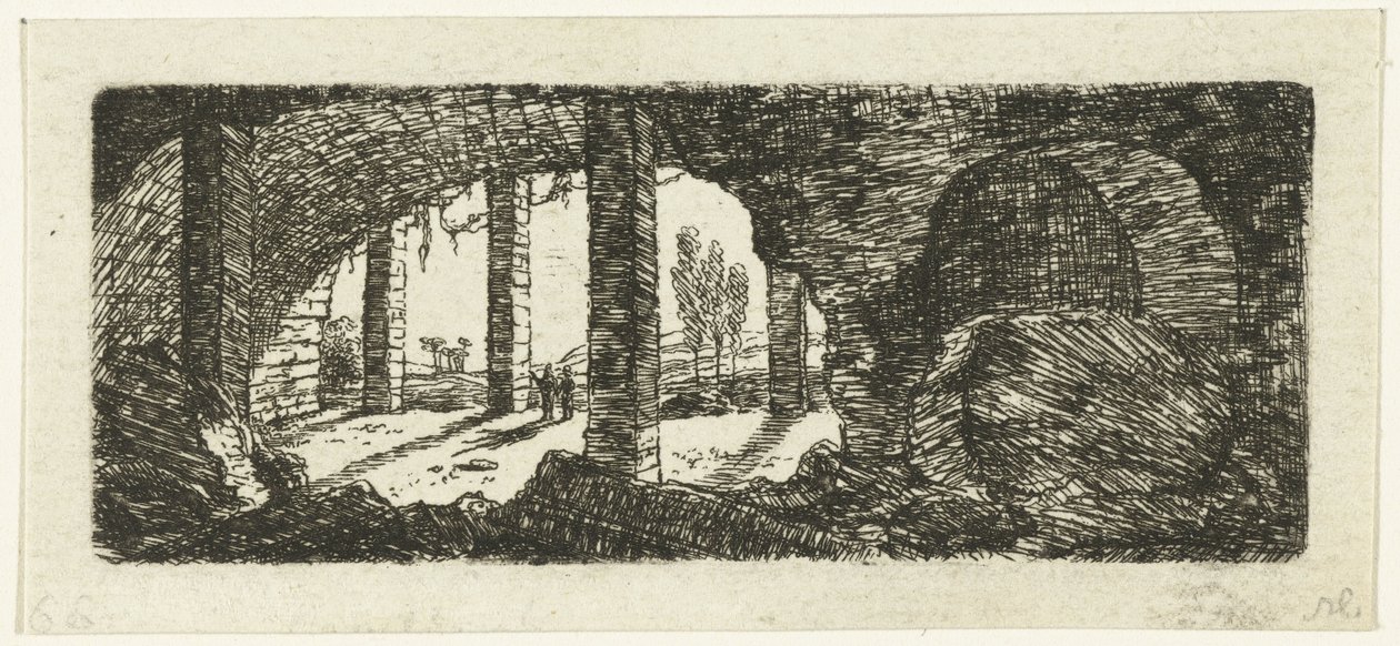 Ruine von Fort Sint-Pieter bei Maastricht von Ernst Willem Jan Bagelaar