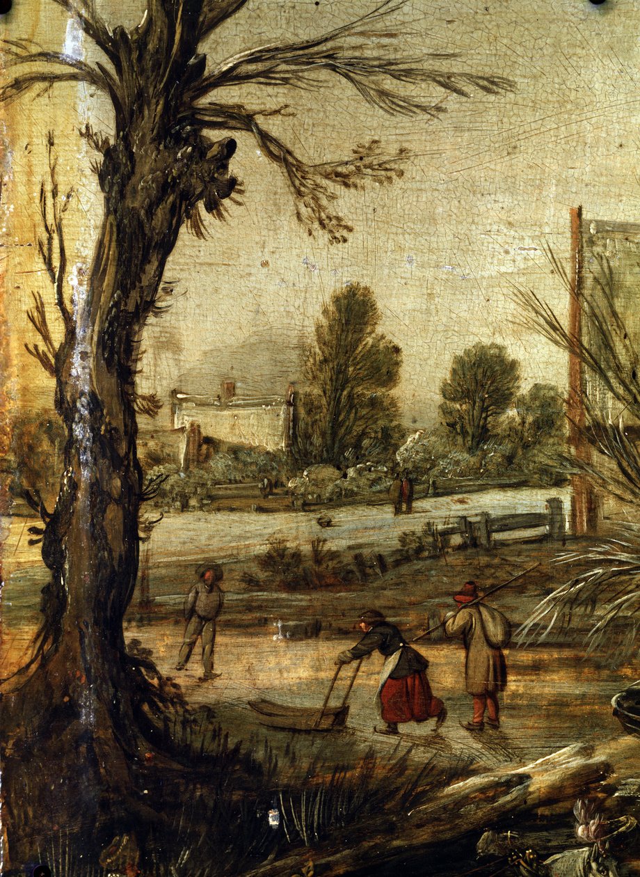 Winter (Detail) von Esaias I van de Velde