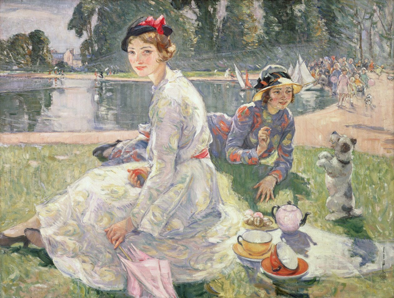 Der Runde Teich, Kensington Gardens, 1934 von Ester Borough Johnson