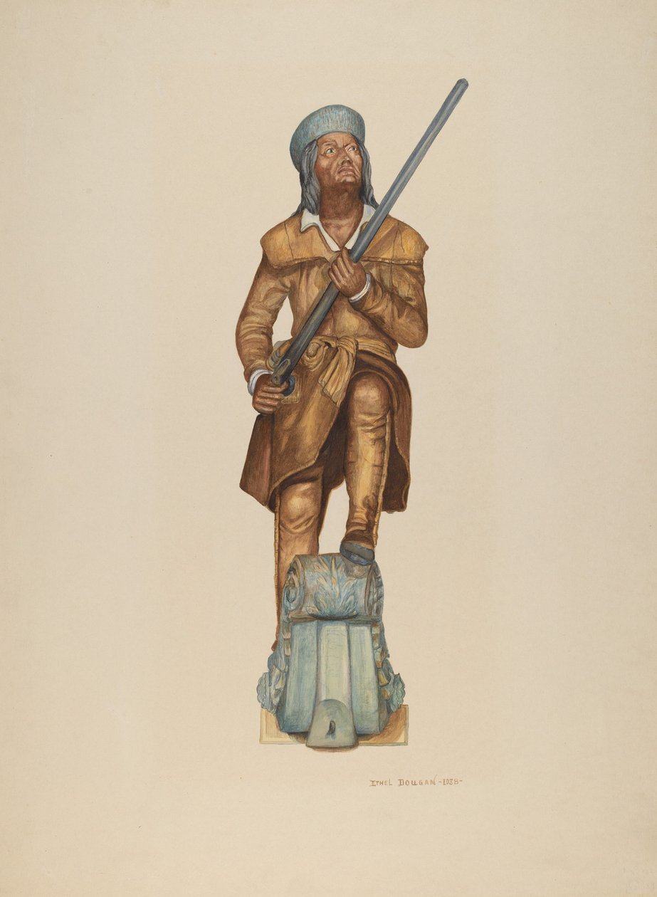 Galionsfigur: Davy Crockett, 1938 von Ethel Dougan
