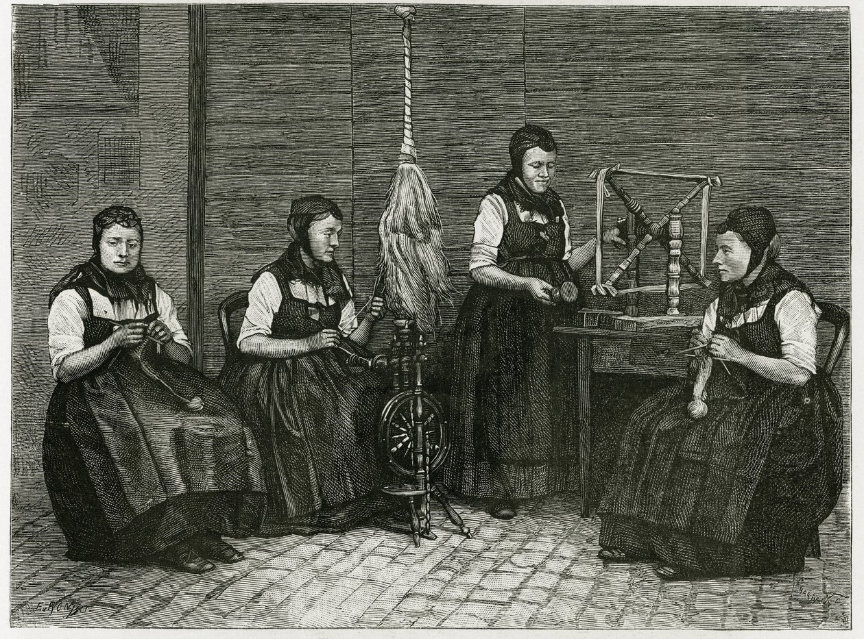 Sondernach-Spinnereien, Beschreibung der verschiedenen Spinnstufen von Etienne Antoine Eugene Ronjat