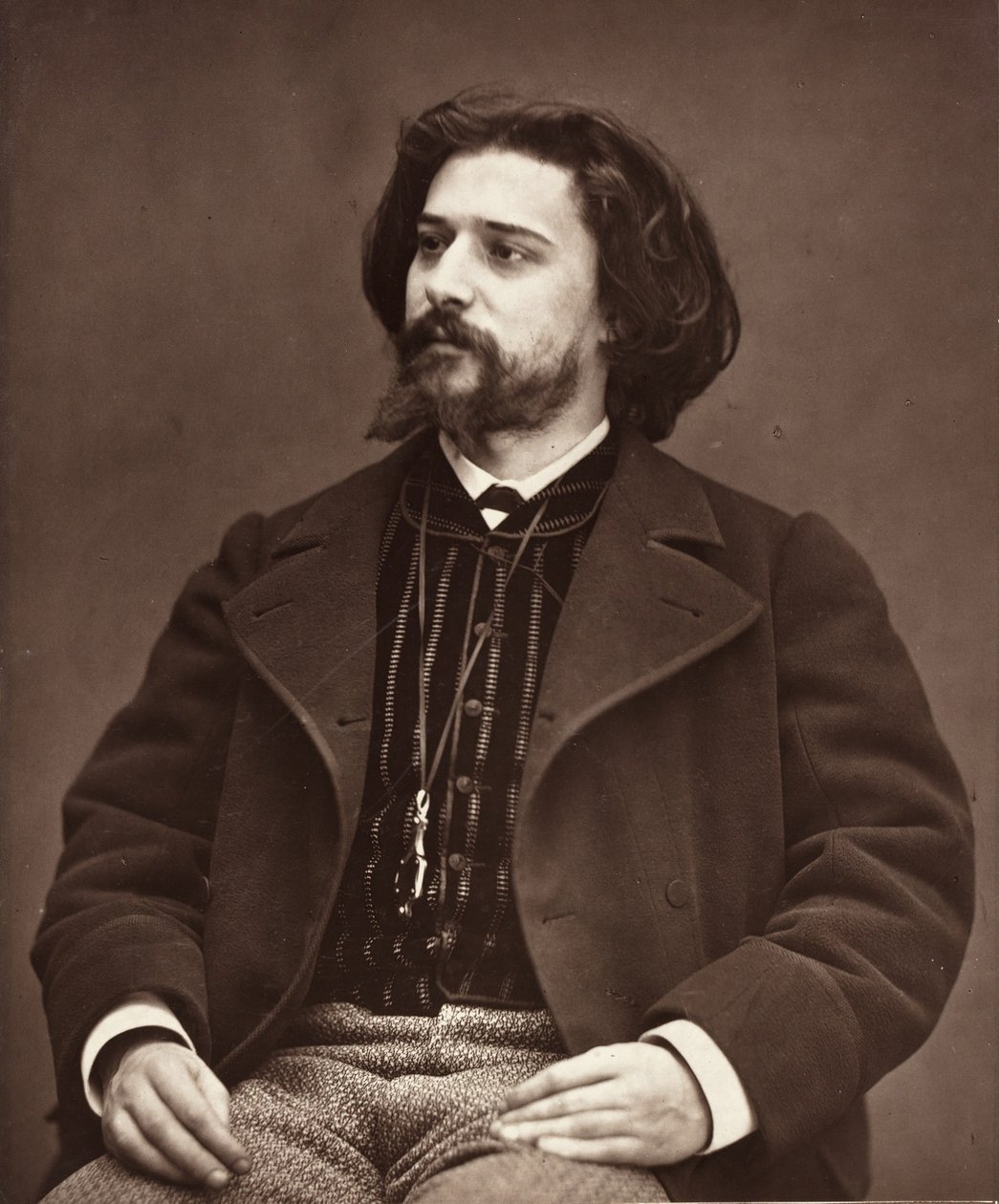 Alphonse Daudet französischer Romanautor, 1849-1897, ca. 1876 von Etienne Carjat