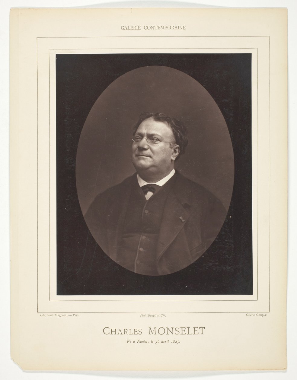 Charles Monselet von Etienne Carjat
