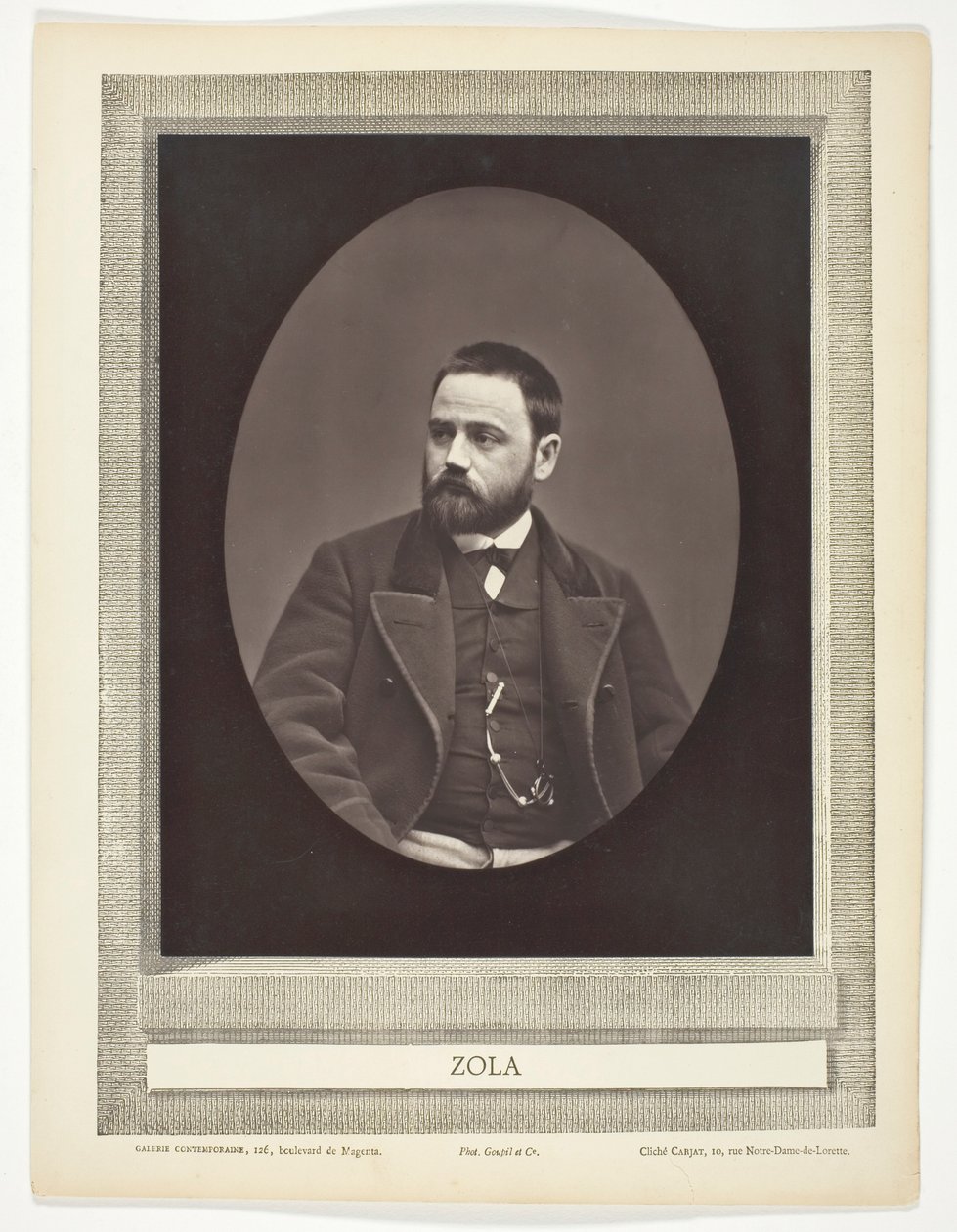 Émile Zola (französischer Romanautor, Dramatiker und Journalist, 1840-1902) von Etienne Carjat