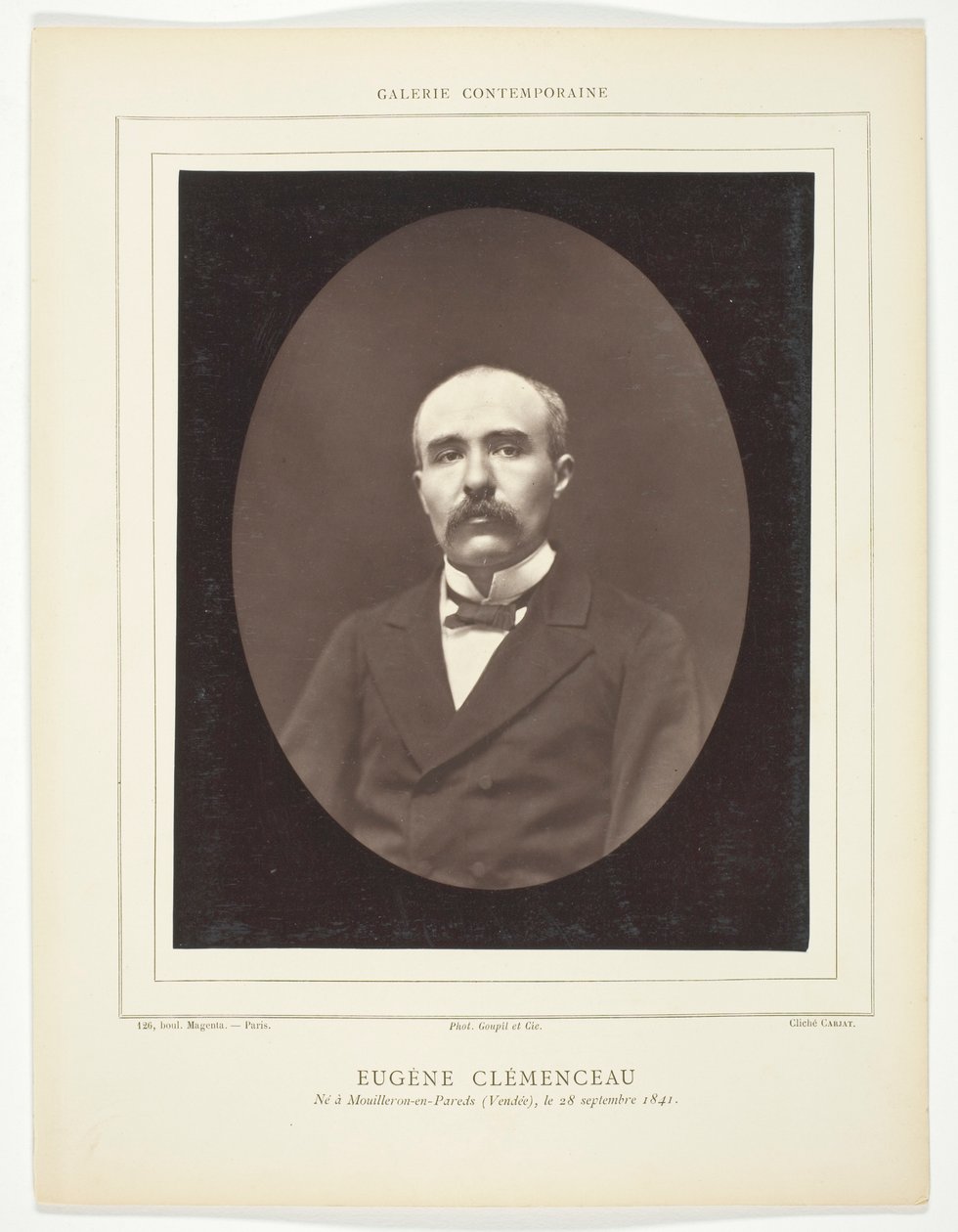Eugène Clémenceau von Etienne Carjat