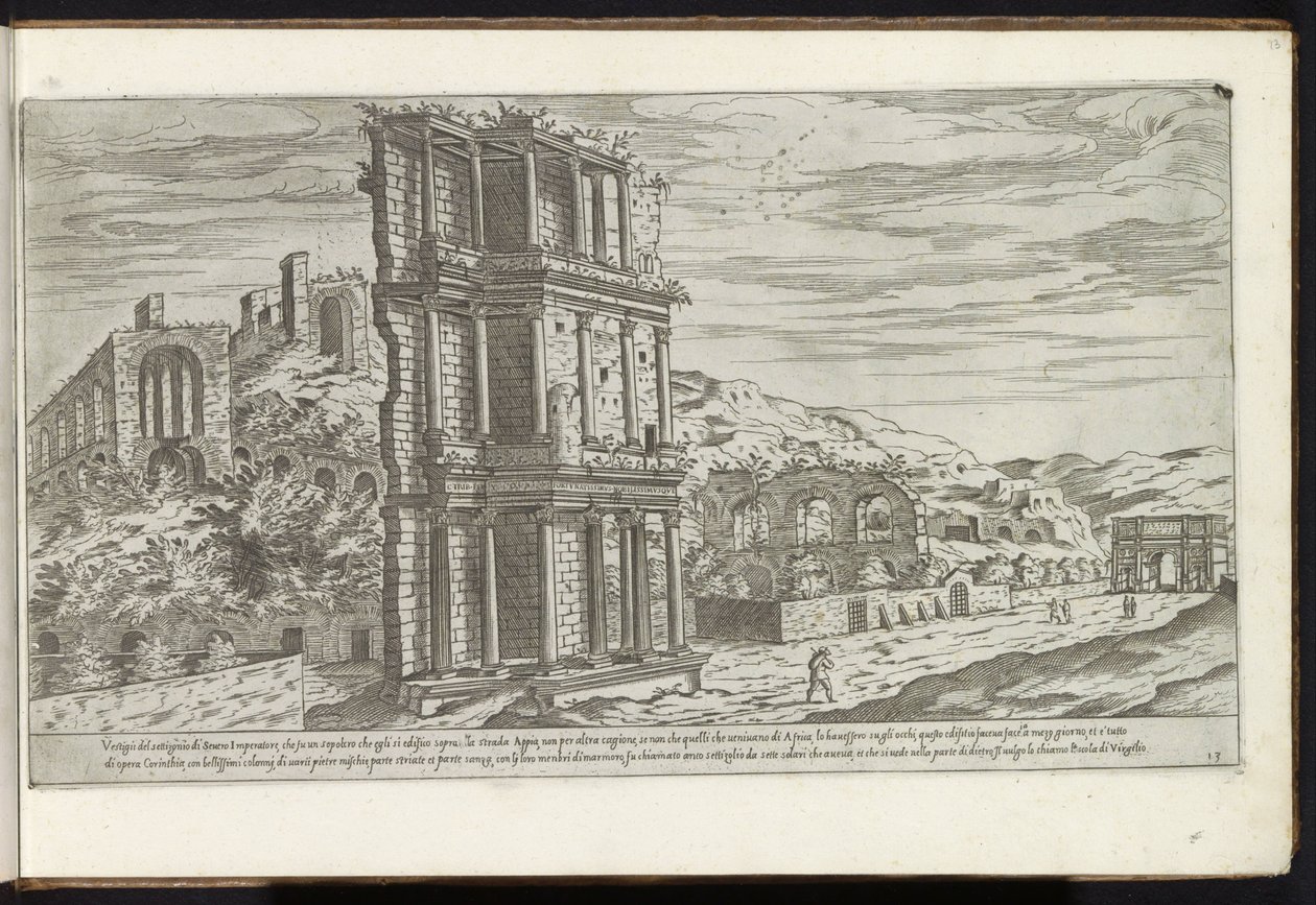 Septizonium te Rome von Etienne Duperac