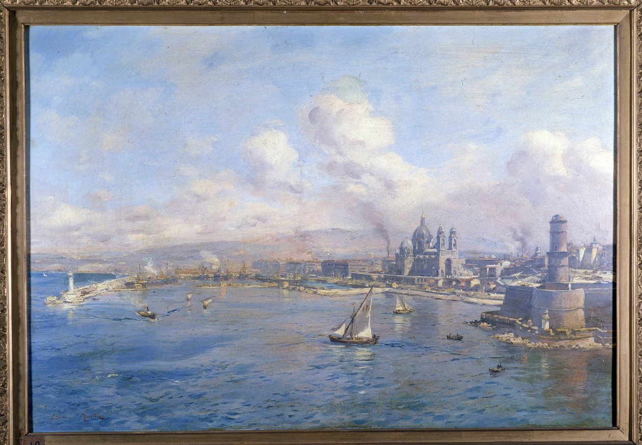 Das Joliette-Becken und die neuen Häfen in Marseille von Etienne Philippe Martin