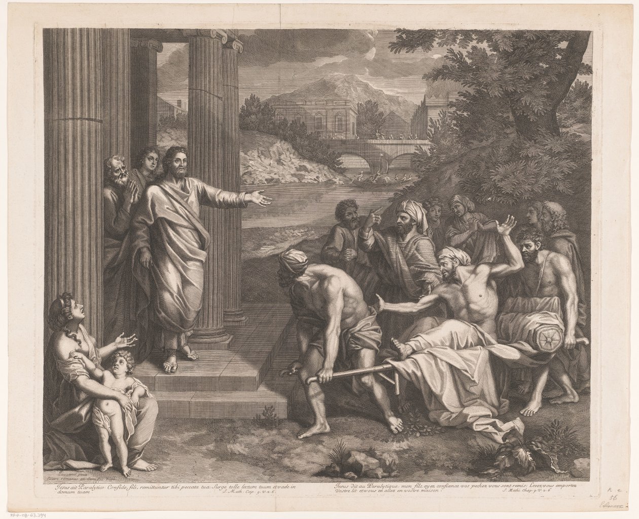 Christus heilt den Gelähmten von Etienne Picart